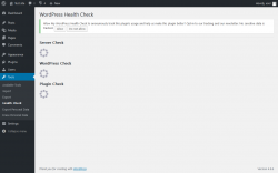 Page screenshot: Tools → Health Check