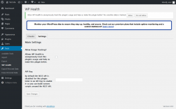 Page screenshot: Tools → WP Health → Settings