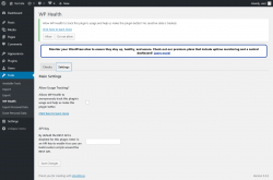 Page screenshot: Tools → WP Health → Settings