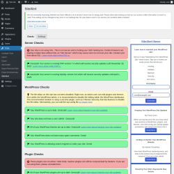 Page screenshot: Tools → SiteAlert