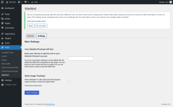 Page screenshot: Tools → SiteAlert → Settings