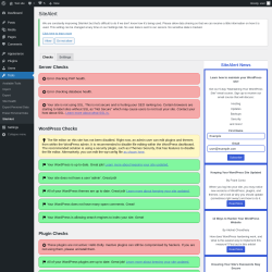 Page screenshot: Tools → SiteAlert