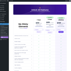 Page screenshot: myStickyelements → 

 Upgrade to Pro