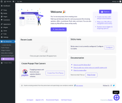 Page screenshot: My Sticky Bar &rarr; Contact Form Leads