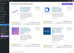 Page screenshot: My Sticky Bar &rarr; Recommended Plugins