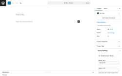 Page screenshot: Product Management &rarr; Add New Product