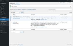 Page screenshot: Plugins &lsaquo; Test site &mdash; WordPress