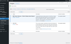 Page screenshot: Plugins &lsaquo; Test site &mdash; WordPress
