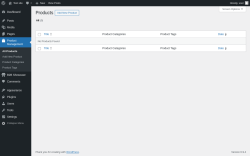 Page screenshot: Product Management