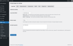 Page screenshot: Settings &rarr; Flying Images