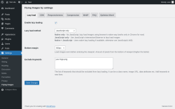 Page screenshot: Settings &rarr; Flying Images
