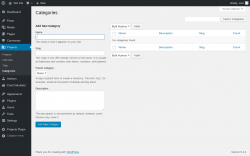 Page screenshot: Projects &rarr; Categories