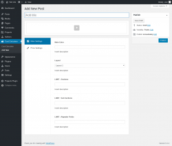 Page screenshot: Cost Calculator &rarr; Add New