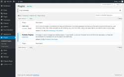 Page screenshot: Plugins &lsaquo; Test site &mdash; WordPress