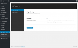 Page screenshot: Projects Plugin