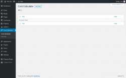 Page screenshot: Cost Calculator