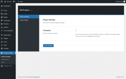 Page screenshot: Projects Plugin
