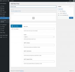 Page screenshot: Cost Calculator &rarr; Add New