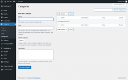 Page screenshot: Projects &rarr; Categories