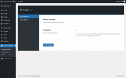Page screenshot: Projects Plugin