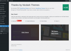 Page screenshot: Projects Plugin &rarr; About