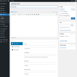 Page screenshot: Projects &rarr; Add New