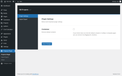 Page screenshot: Projects Plugin