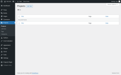 Page screenshot: Projects