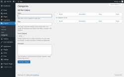 Page screenshot: Projects &rarr; Categories