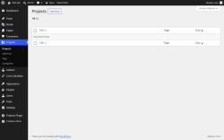 Page screenshot: Projects