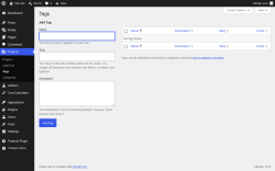 Page screenshot: Projects &rarr; Tags