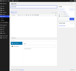 Page screenshot: Authors &rarr; Add Post