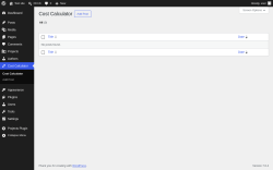 Page screenshot: Cost Calculator