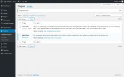 Page screenshot: Plugins &lsaquo; Test site &mdash; WordPress
