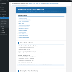 Page screenshot: Album Gallery &rarr; Docs