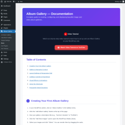 Page screenshot: Album Gallery &rarr; Docs