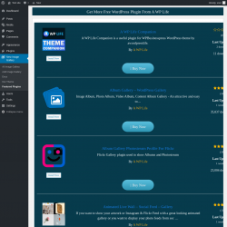 Page screenshot: New Image Gallery &rarr; Featured Plugins