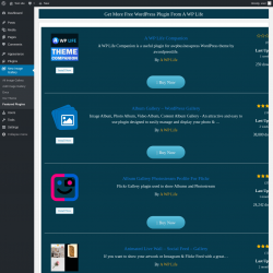 Page screenshot: New Image Gallery &rarr; Featured Plugins