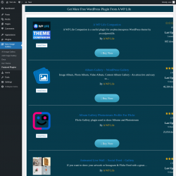Page screenshot: New Image Gallery &rarr; Featured Plugins