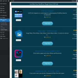 Page screenshot: New Image Gallery &rarr; Featured Plugins