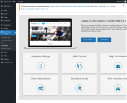 Page screenshot: New Image Gallery &rarr; Our Theme