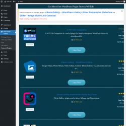 Page screenshot: New Image Gallery &rarr; Featured Plugins