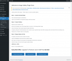Page screenshot: New Image Gallery &rarr; Docs
