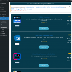 Page screenshot: New Image Gallery &rarr; Featured Plugins