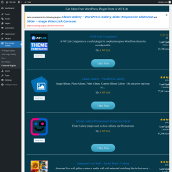 Page screenshot: New Image Gallery &rarr; Featured Plugins