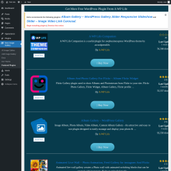 Page screenshot: New Image Gallery &rarr; Featured Plugins