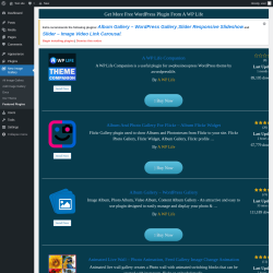 Page screenshot: New Image Gallery &rarr; Featured Plugins