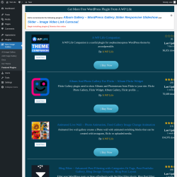Page screenshot: New Image Gallery &rarr; Featured Plugins