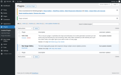 Page screenshot: Plugins &lsaquo; Test site &mdash; WordPress