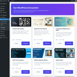 Page screenshot: Image Gallery &rarr; Our Plugins